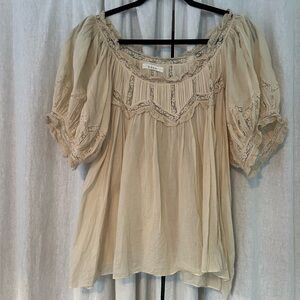Doen delicate lace blouse size XL